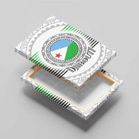 Djibouti Roots Canvas Wall Art Urban Streetwear with African Tribal Design & Patriotic Elements