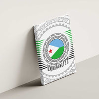Djibouti Roots Canvas Wall Art Urban Streetwear with African Tribal Design & Patriotic Elements