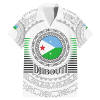 Djibouti Roots Family Matching Mermaid Dress and Hawaiian Shirt Urban Streetwear with African Tribal Design & Patriotic Elements