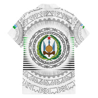 Djibouti Roots Family Matching Tank Maxi Dress and Hawaiian Shirt Urban Streetwear with African Tribal Design & Patriotic Elements