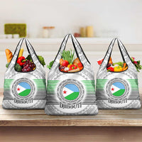 Djibouti Roots Grocery Bag Urban Streetwear with African Tribal Design & Patriotic Elements