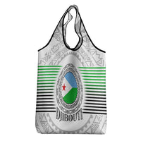 Djibouti Roots Grocery Bag Urban Streetwear with African Tribal Design & Patriotic Elements