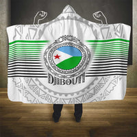 Djibouti Roots Hooded Blanket Urban Streetwear with African Tribal Design & Patriotic Elements