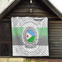 Djibouti Roots Quilt Urban Streetwear with African Tribal Design & Patriotic Elements
