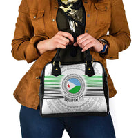 Djibouti Roots Shoulder Handbag Urban Streetwear with African Tribal Design & Patriotic Elements