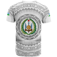 Djibouti Roots T Shirt Urban Streetwear with African Tribal Design & Patriotic Elements