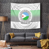 Djibouti Roots Tapestry Urban Streetwear with African Tribal Design & Patriotic Elements