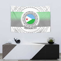 Djibouti Roots Tapestry Urban Streetwear with African Tribal Design & Patriotic Elements