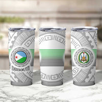 Djibouti Roots Tumbler Cup Urban Streetwear with African Tribal Design & Patriotic Elements