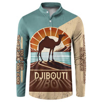 Echoes of Djibouti Button Sweatshirt Where Desert Meets Sea and Heritage Stands Tall