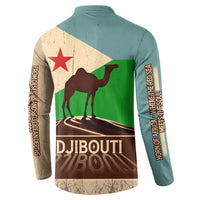 Echoes of Djibouti Button Sweatshirt Where Desert Meets Sea and Heritage Stands Tall