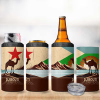 Echoes of Djibouti 4 in 1 Can Cooler Tumbler Where Desert Meets Sea and Heritage Stands Tall