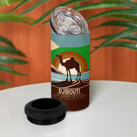 Echoes of Djibouti 4 in 1 Can Cooler Tumbler Where Desert Meets Sea and Heritage Stands Tall