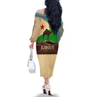 Echoes of Djibouti Family Matching Off The Shoulder Long Sleeve Dress and Hawaiian Shirt Where Desert Meets Sea and Heritage Stands Tall