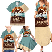 Echoes of Djibouti Family Matching Summer Maxi Dress and Hawaiian Shirt Where Desert Meets Sea and Heritage Stands Tall
