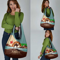 Echoes of Djibouti Grocery Bag Where Desert Meets Sea and Heritage Stands Tall