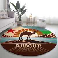 Echoes of Djibouti Round Carpet Where Desert Meets Sea and Heritage Stands Tall