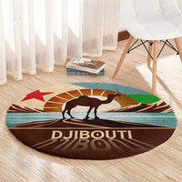 Echoes of Djibouti Round Carpet Where Desert Meets Sea and Heritage Stands Tall