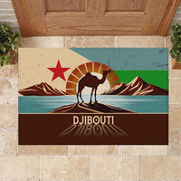 Echoes of Djibouti Rubber Doormat Where Desert Meets Sea and Heritage Stands Tall