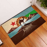 Echoes of Djibouti Rubber Doormat Where Desert Meets Sea and Heritage Stands Tall
