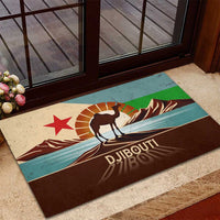 Echoes of Djibouti Rubber Doormat Where Desert Meets Sea and Heritage Stands Tall