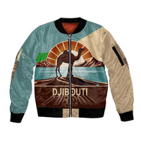 Echoes of Djibouti Sleeve Zip Bomber Jacket Where Desert Meets Sea and Heritage Stands Tall