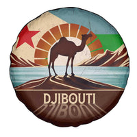 Echoes of Djibouti Spare Tire Cover Where Desert Meets Sea and Heritage Stands Tall