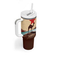 Echoes of Djibouti Tumbler With Handle Where Desert Meets Sea and Heritage Stands Tall