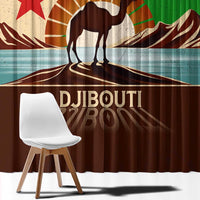 Echoes of Djibouti Window Curtain Where Desert Meets Sea and Heritage Stands Tall