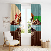 Echoes of Djibouti Window Curtain Where Desert Meets Sea and Heritage Stands Tall