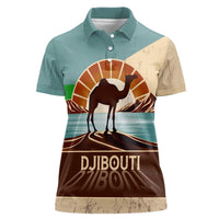 Echoes of Djibouti Women Polo Shirt Where Desert Meets Sea and Heritage Stands Tall