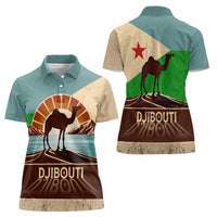Echoes of Djibouti Women Polo Shirt Where Desert Meets Sea and Heritage Stands Tall