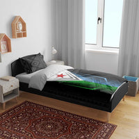 Djibouti Fusion Bedding Set Tribal Geometry Meets National Colors and Red Star Boldness