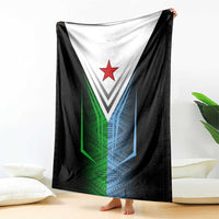 Djibouti Fusion Blanket Tribal Geometry Meets National Colors and Red Star Boldness