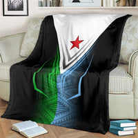 Djibouti Fusion Blanket Tribal Geometry Meets National Colors and Red Star Boldness