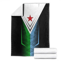 Djibouti Fusion Blanket Tribal Geometry Meets National Colors and Red Star Boldness
