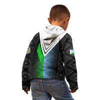 Djibouti Fusion Kid Hoodie Tribal Geometry Meets National Colors and Red Star Boldness