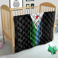 Djibouti Fusion Quilt Tribal Geometry Meets National Colors and Red Star Boldness