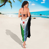 Djibouti Fusion Sarong Tribal Geometry Meets National Colors and Red Star Boldness