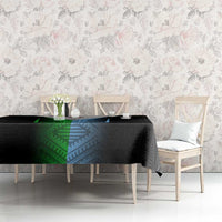 Djibouti Fusion Tablecloth Tribal Geometry Meets National Colors and Red Star Boldness