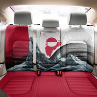 Greenland Whale Back Car Seat Cover with Arctic Waves and Where the Ice Meets the Sky Text Design