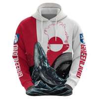 Greenland Whale Hoodie with Arctic Waves and Where the Ice Meets the Sky Text Design