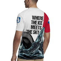 Greenland Whale Rugby Jersey with Arctic Waves and Where the Ice Meets the Sky Text Design