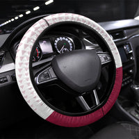 Qatar Soccer Steering Wheel Cover Arabian Oryx Football Mascot - Comic Art Geometric