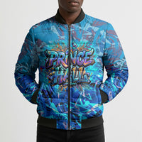 Prince Hall Freemasonry Bomber Puffer Jacket Compasses Masonic Art - Urban Graffiti Style