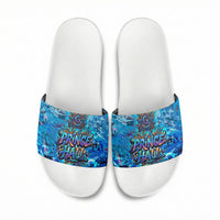 Prince Hall Freemasonry Slide Sandals Compasses Masonic Art - Urban Graffiti Style