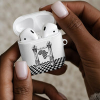 Prince Hall Affiliated Freemasonry AirPods Case Classic Masonic Pillars Boaz Jachin Checkerboard Africa Map