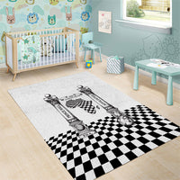 Prince Hall Affiliated Freemasonry Area Rug Classic Masonic Pillars Boaz Jachin Checkerboard Africa Map