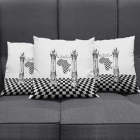 Prince Hall Affiliated Freemasonry Pillow Cover Classic Masonic Pillars Boaz Jachin Checkerboard Africa Map