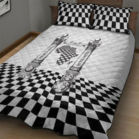 Prince Hall Affiliated Freemasonry Quilt Bed Set Classic Masonic Pillars Boaz Jachin Checkerboard Africa Map